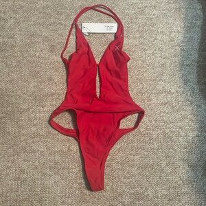 Boutine LA - Rose Red Radar One Piece. 
Size - M